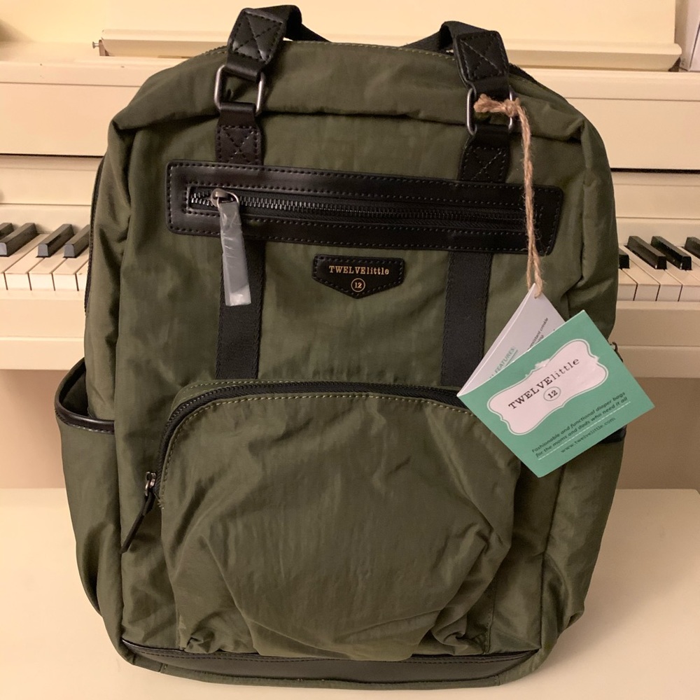 TWELVElittle Courage Backpack Diaper Bag - Olive